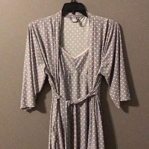 Polka Dot Nighty & Robe